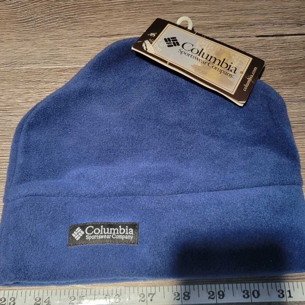 Columbia NWT Blue Fleece Beanie One Size Toddler‎